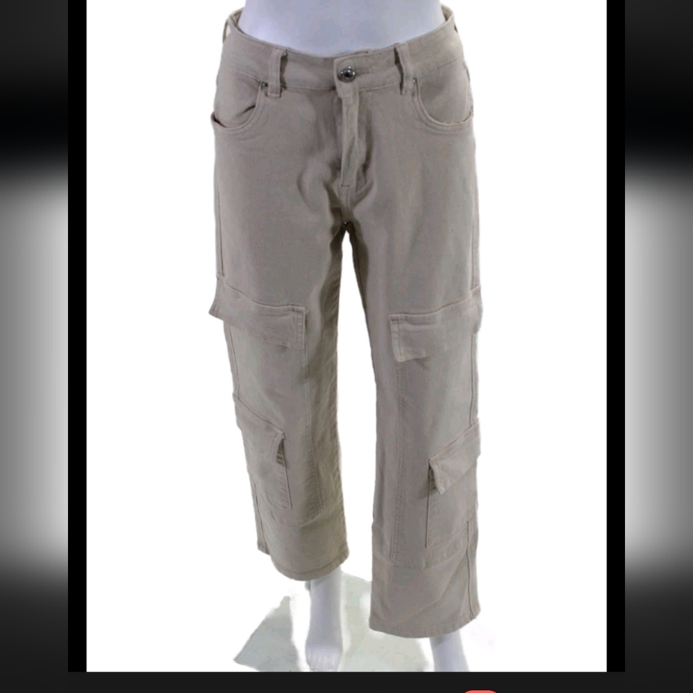 Absolu Womensstraight Leg High Waist Cargo Pants SZ 6